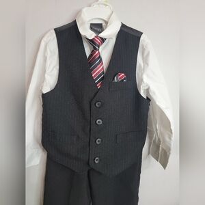 Stylish Black Vest Suit Set for boys